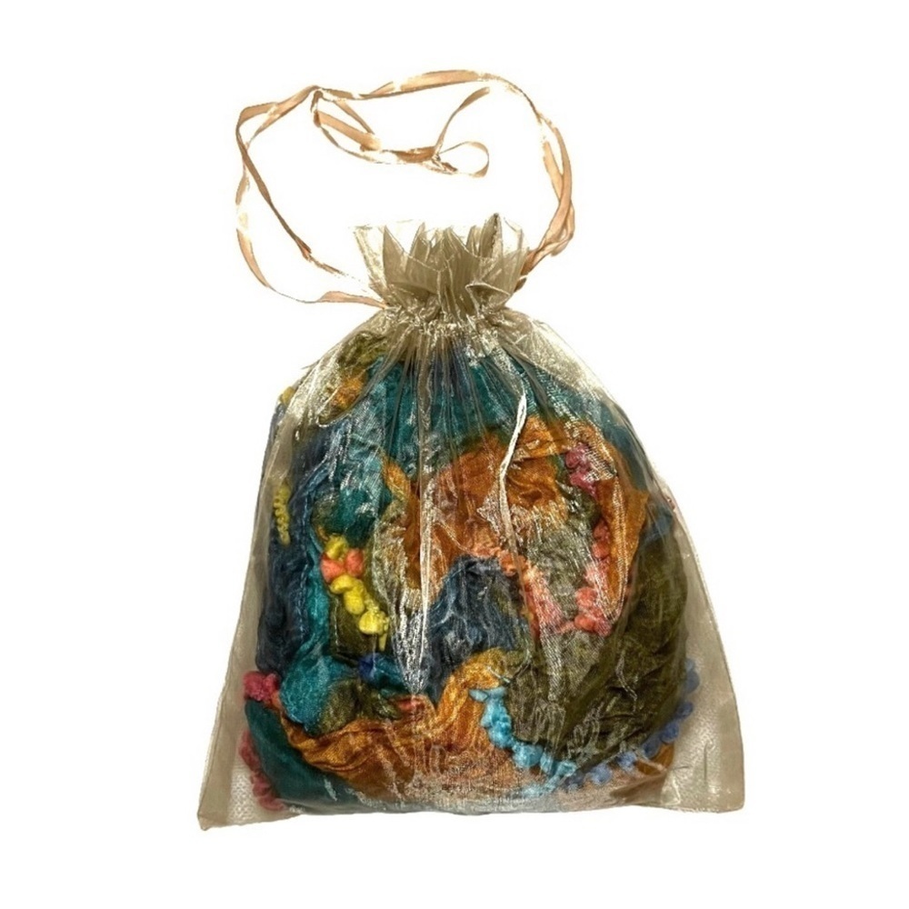 Chico's Multi Color Patchwork Scarf NWT - image 6